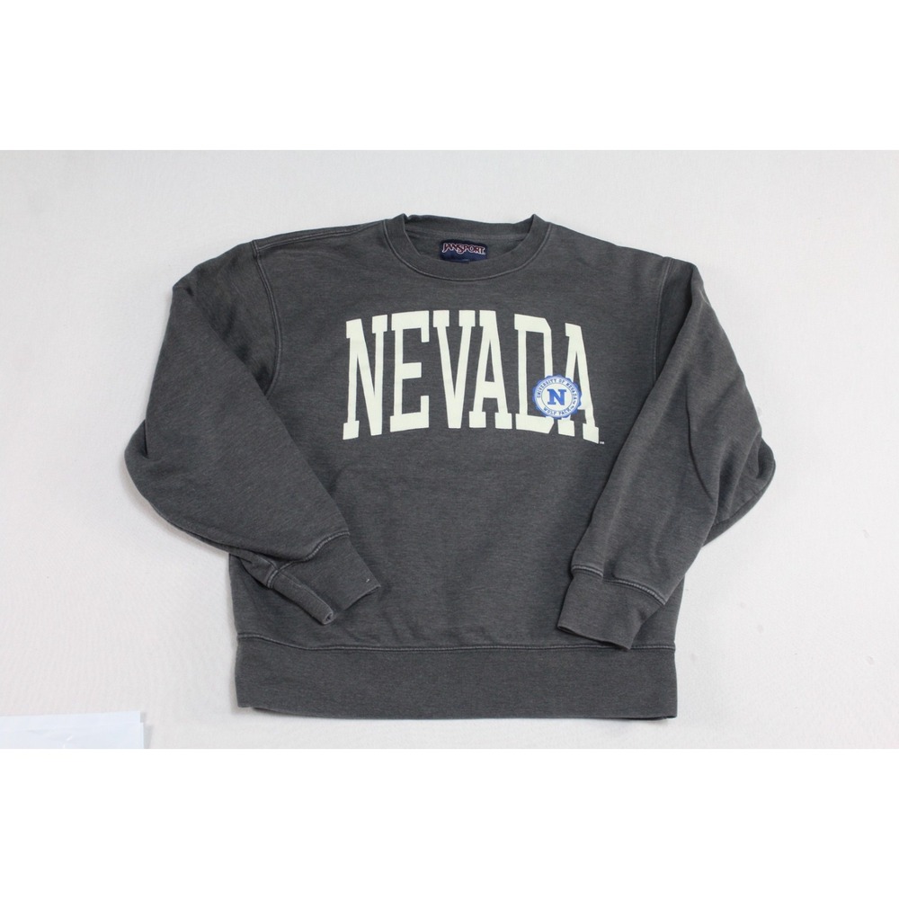 JanSport Nevada Sweater Women Medium Gray Excellent Crew Neck Raglan Pullover